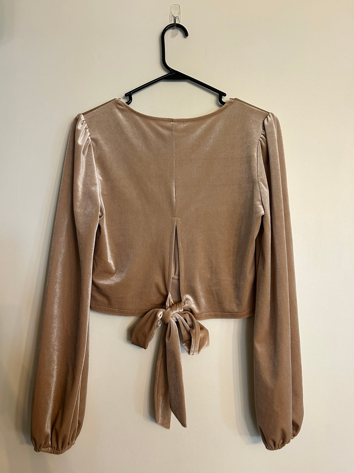 Altar’d State Velvet Gold Top M