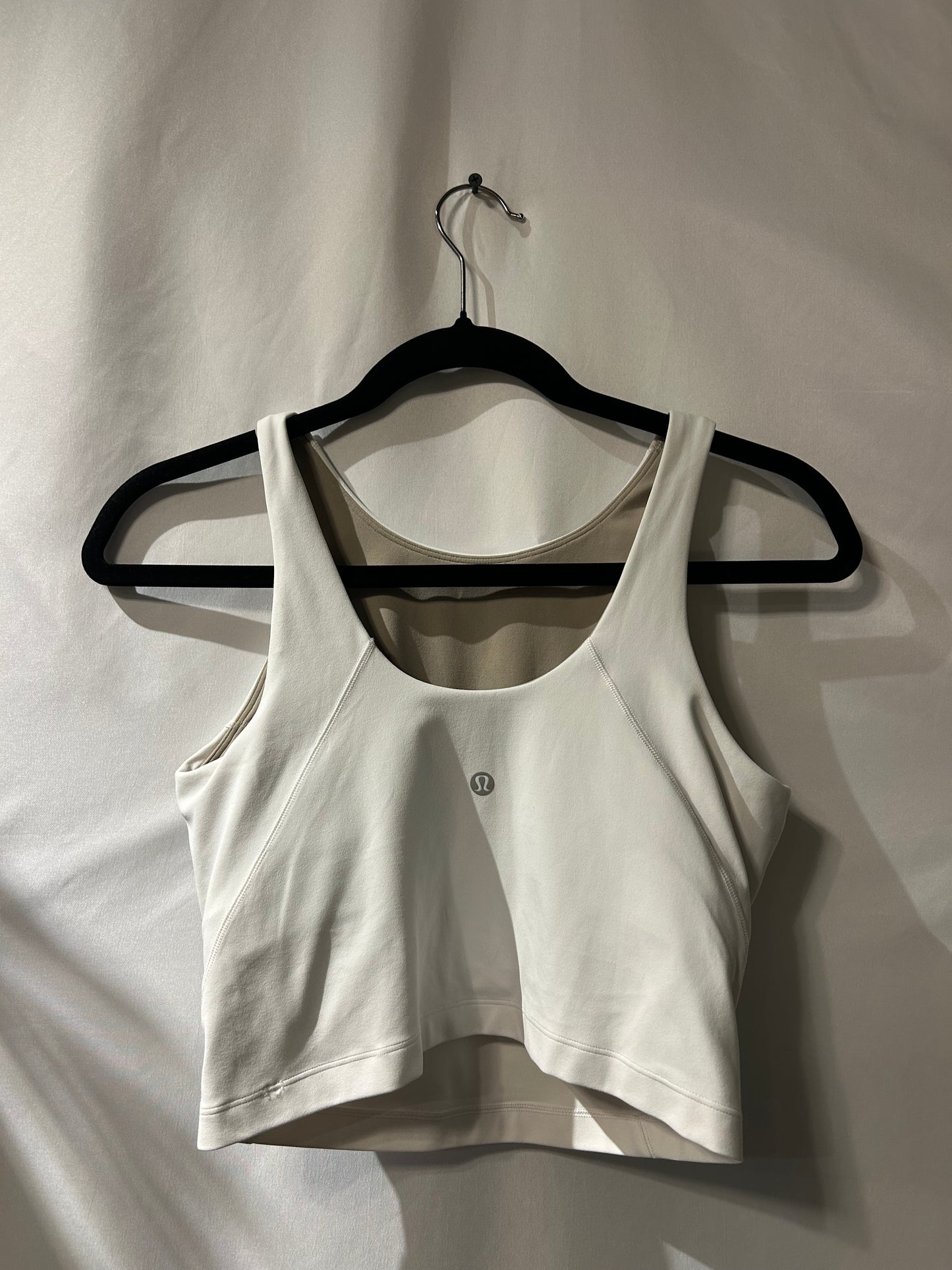 Lululemon White Tank with Bra 6