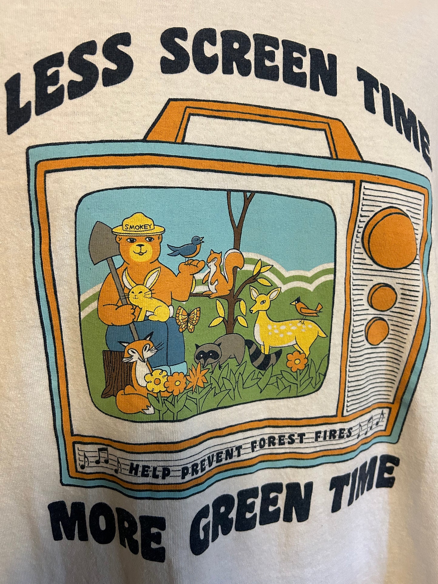 Less Screen Time White T-Shirt L