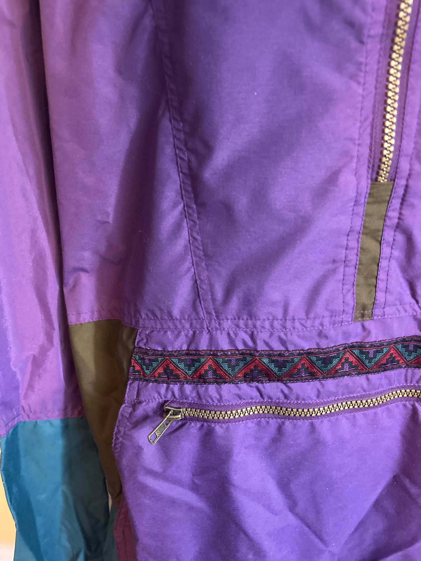 Purple & Blue Zip Up L/XL