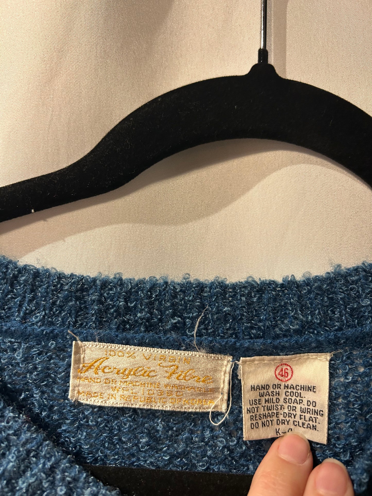 Acrylic Fibre Floral Sweater XL