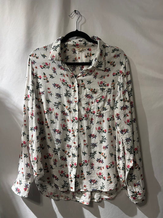 Lucky Brand Floral Button Up M