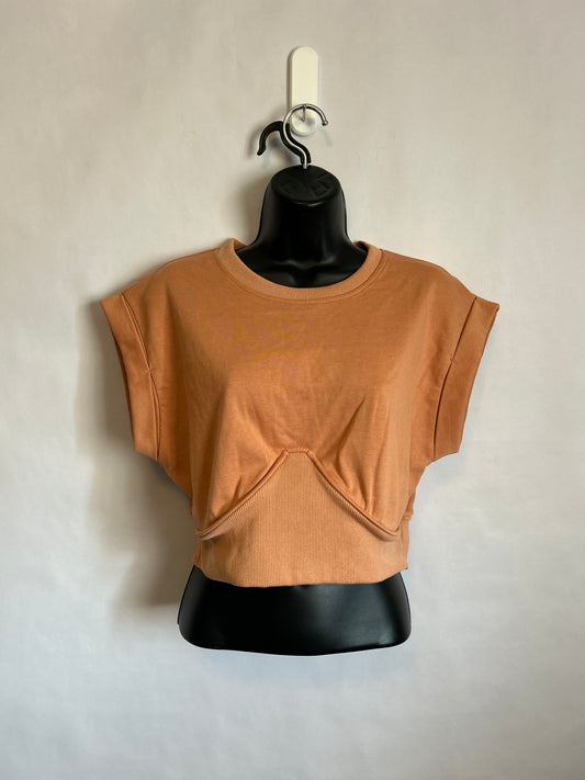 Bailey Rose Burnt Orange Crop Top L
