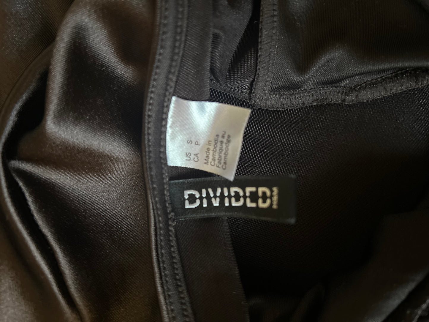 Divided Black Dress S