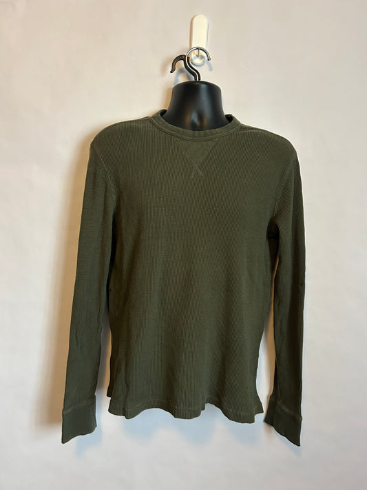 St. John’s Bay Army Green Waffle Long Sleeve M