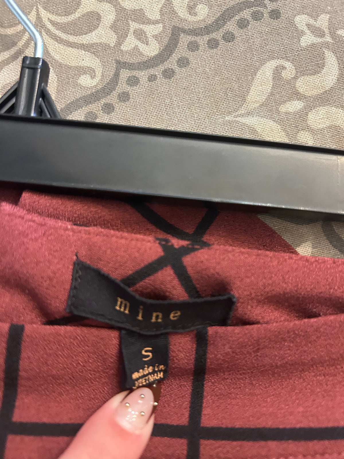 Mine Red and Black Skort S
