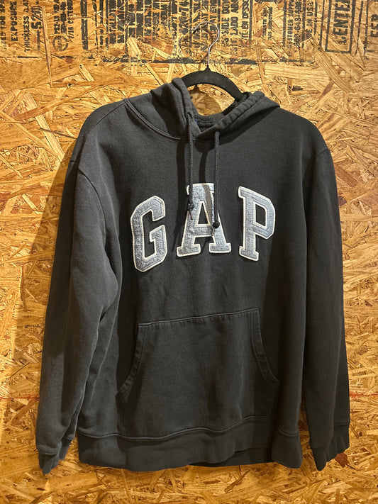 Vintage GAP Black & Grey Hoodie L