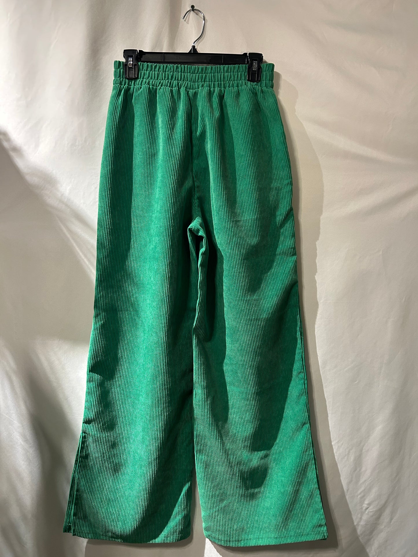 Create Design Positive Life Green Corduroy Leisure Pants S
