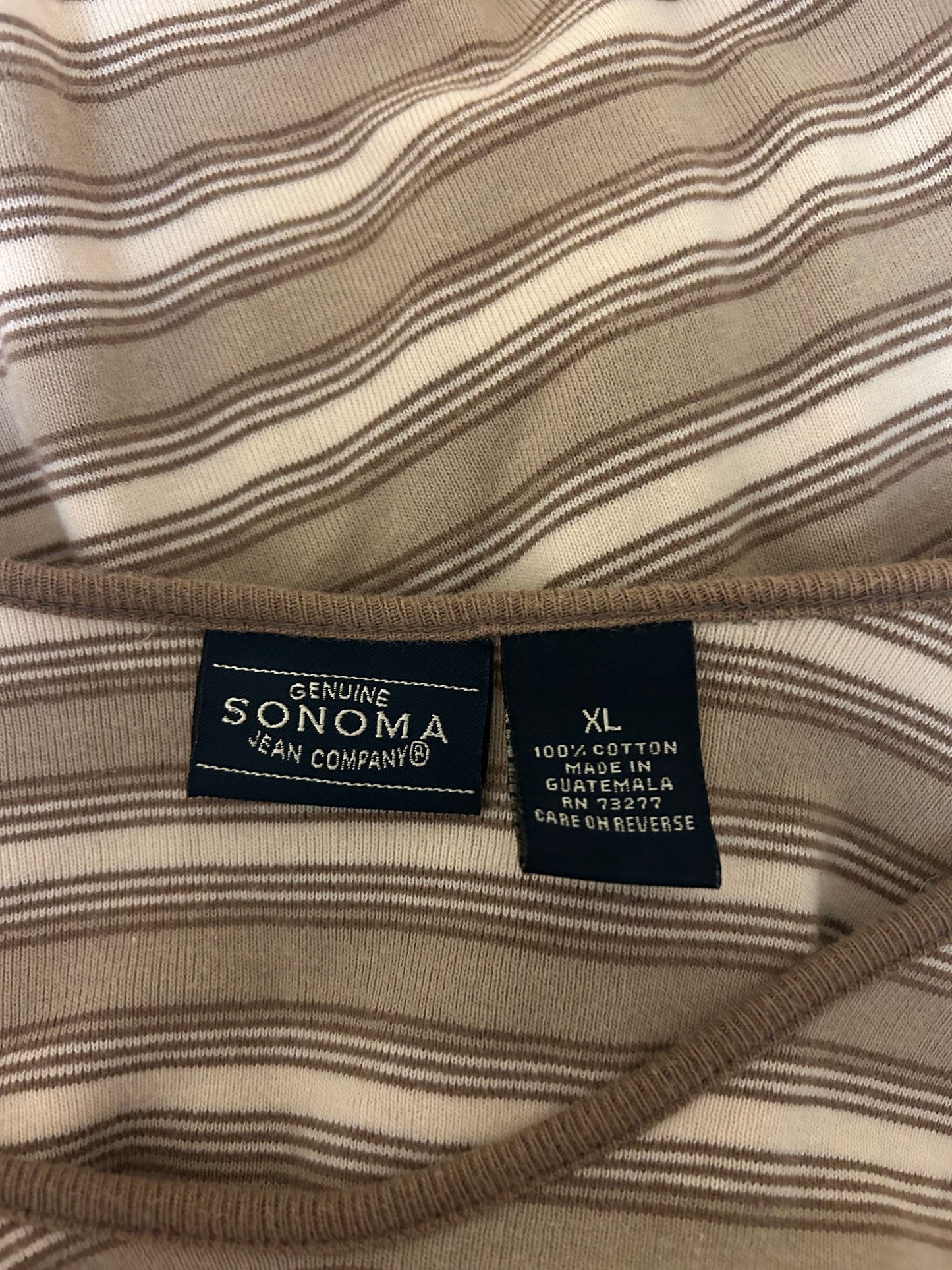 Sonoma Striped Long Sleeve XL