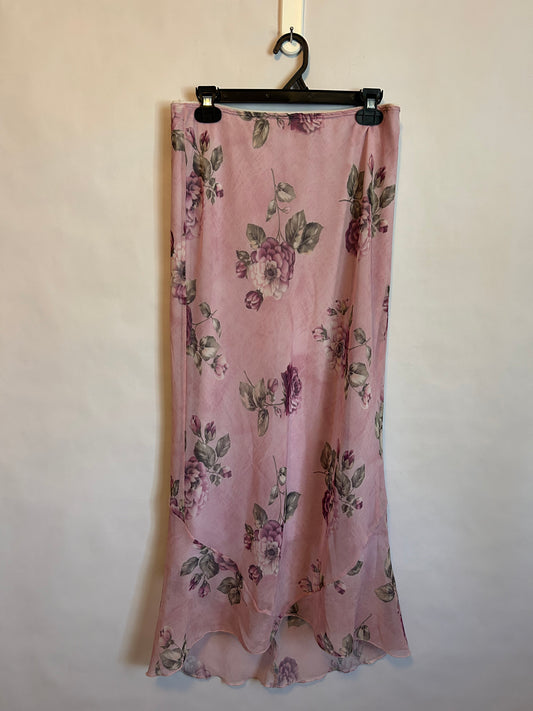 Vintage Rave City Flower Skirt L