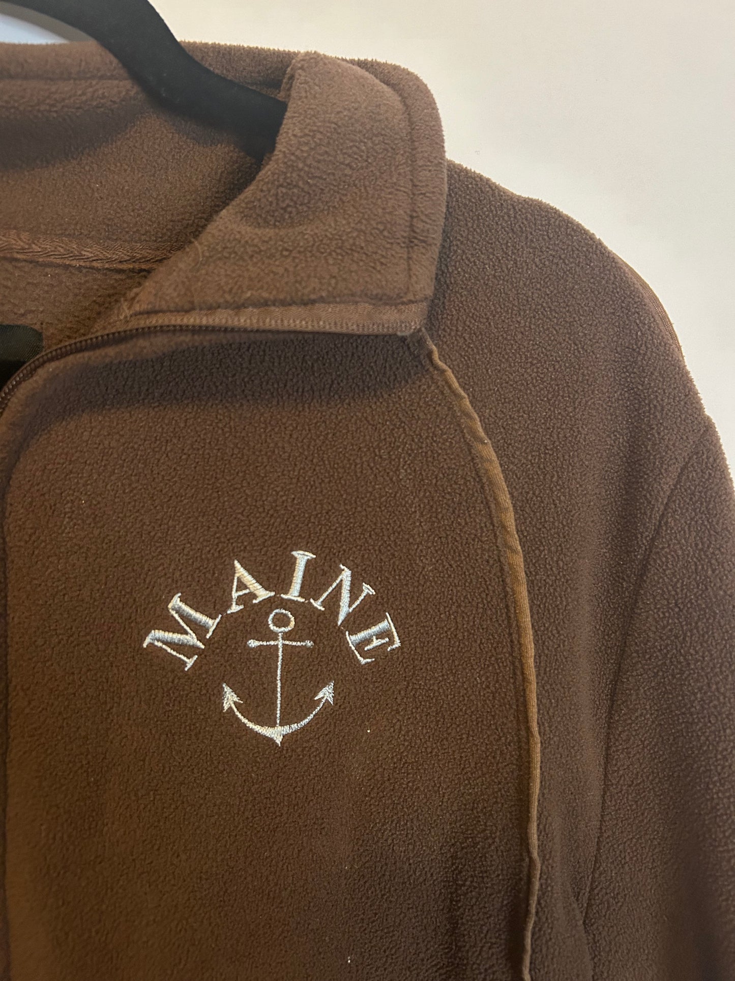 Maine Fleece Zip Up Brown 3XL