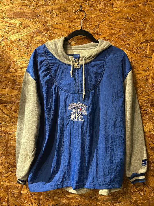 Starter Kentucky Quarter Zip Sweatshirt S (Fits M/L)