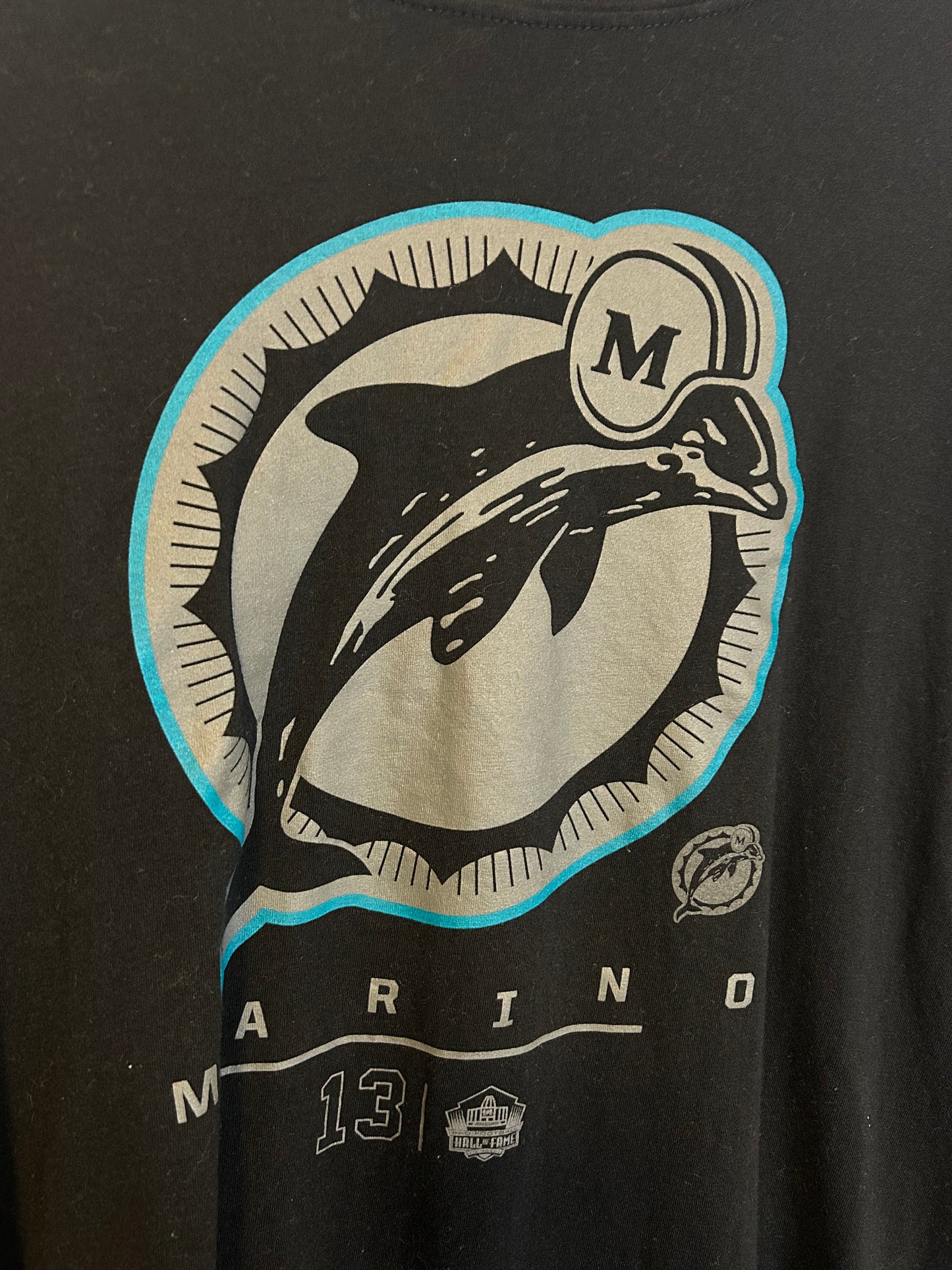 Miami Dolphins Black T-Shirt 2XL