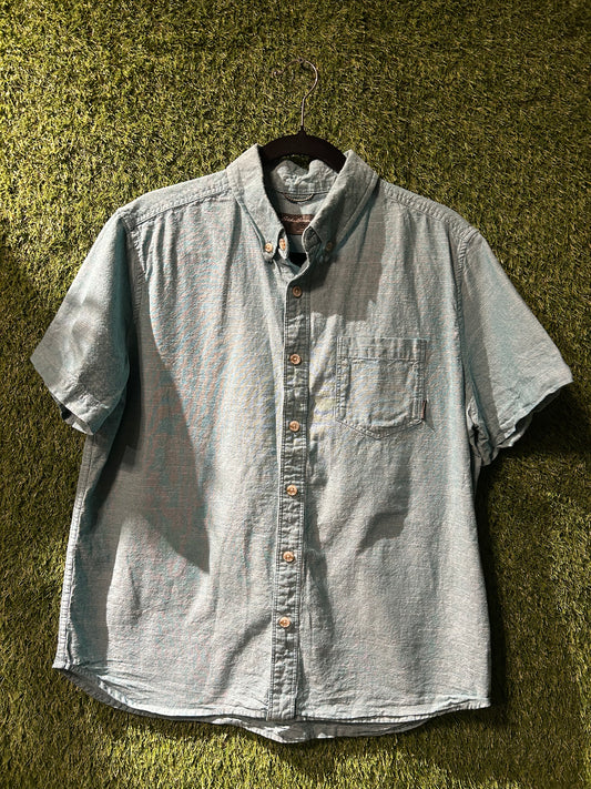 Eddie Bauer Blue Button Up L