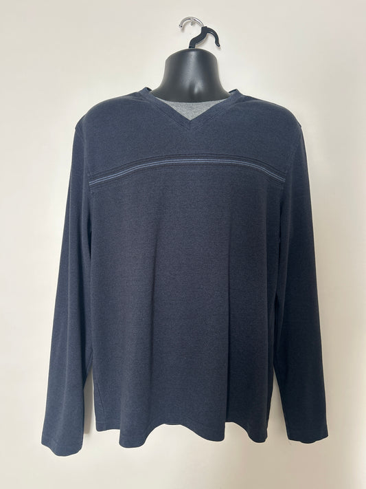 Navy Stripe Long Sleeve L
