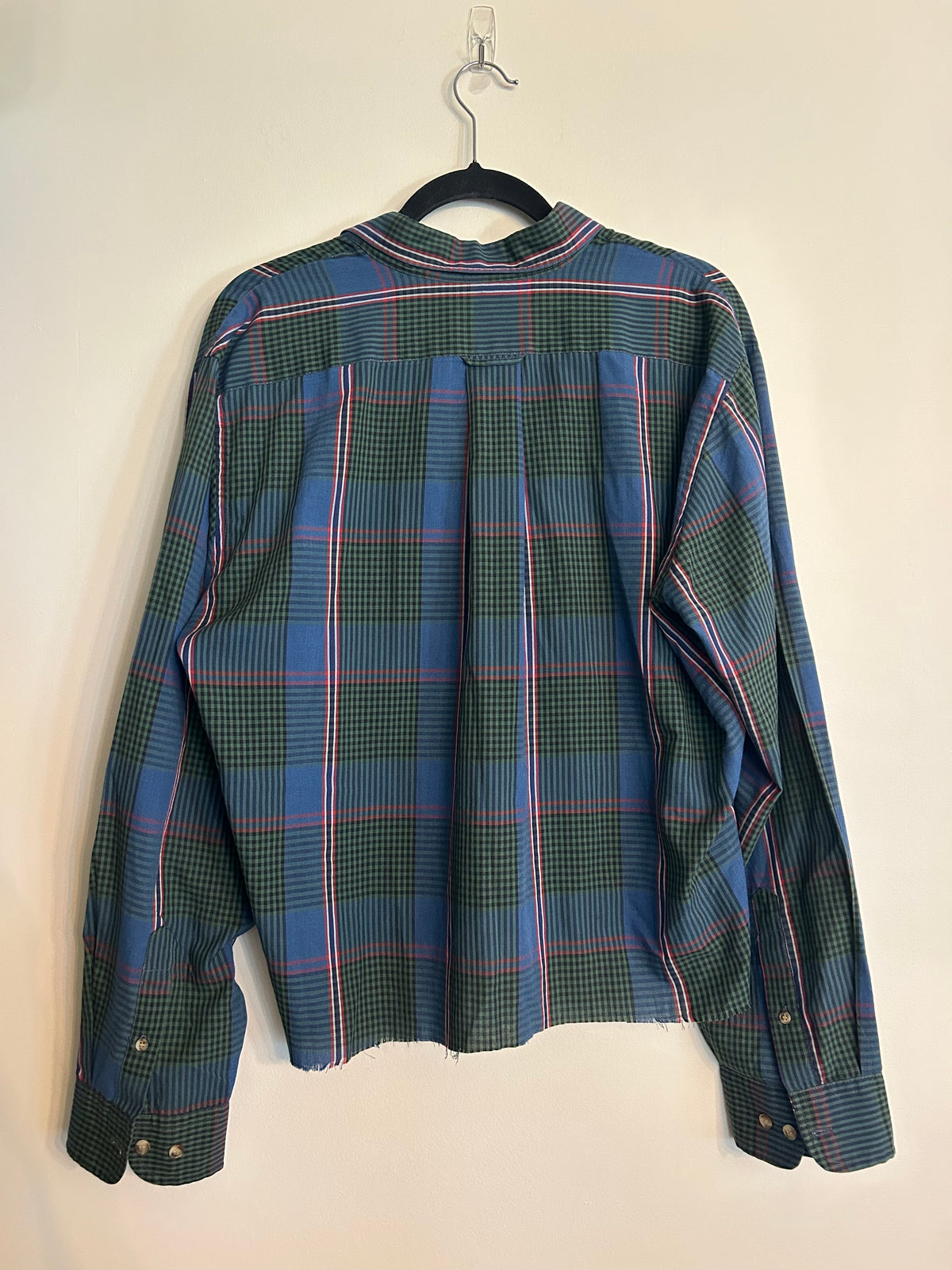 Vintage 80s Saddlebrook Cropped Button Up L