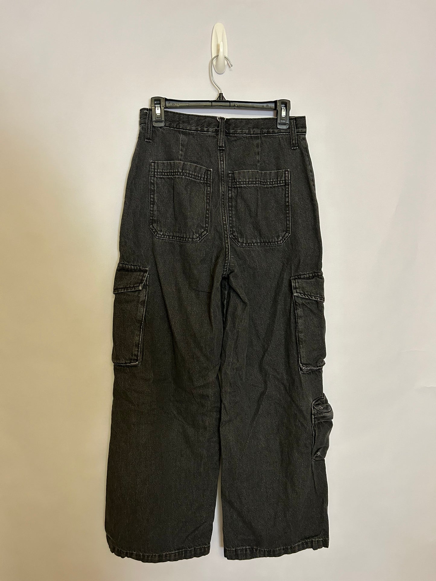 Universal Thread Black Jeans Cargo Style 6