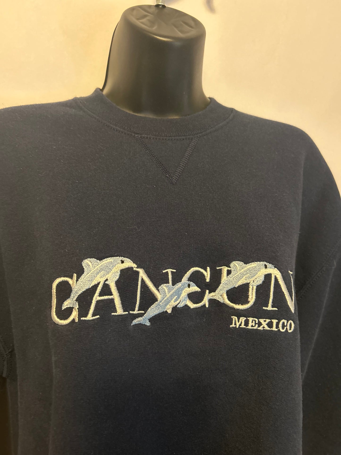 Caribbean Side Cancun Navy Sweatshirt M