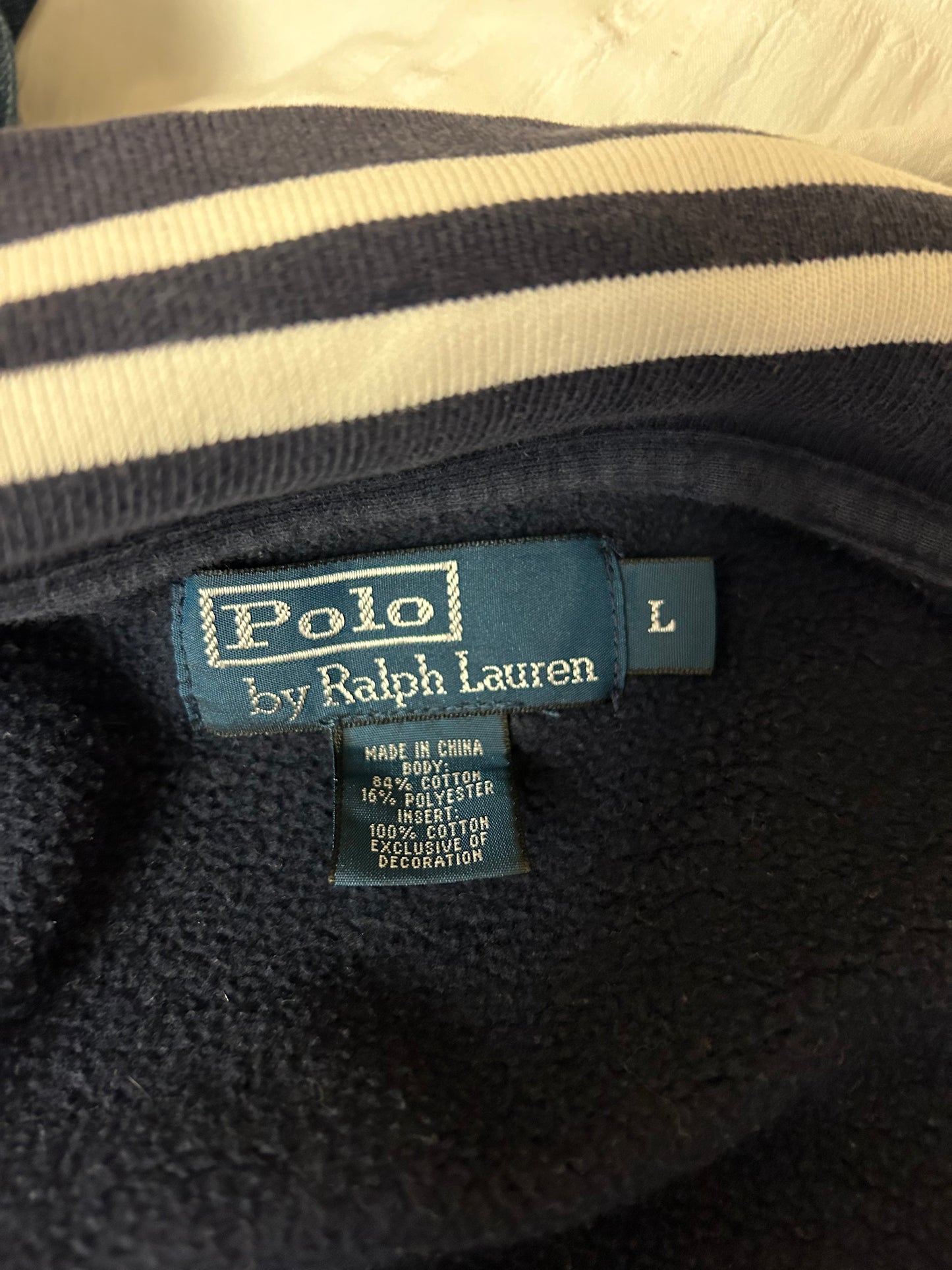 Polo by Ralph Lauren Navy Zip Up L