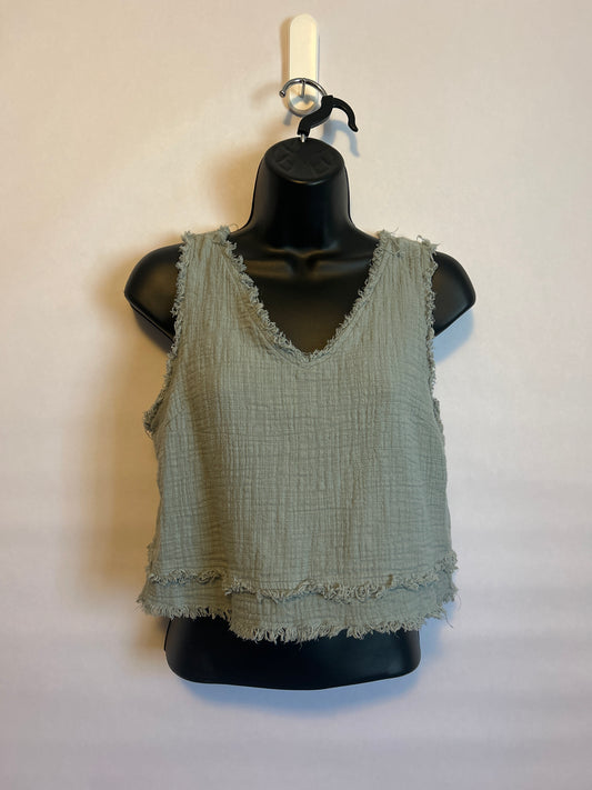 New In Sage Green Tank XS