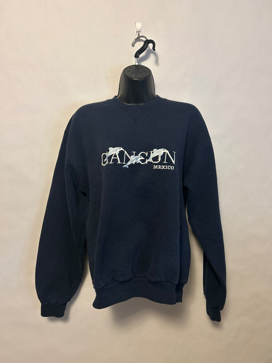 Caribbean Side Cancun Navy Sweatshirt M