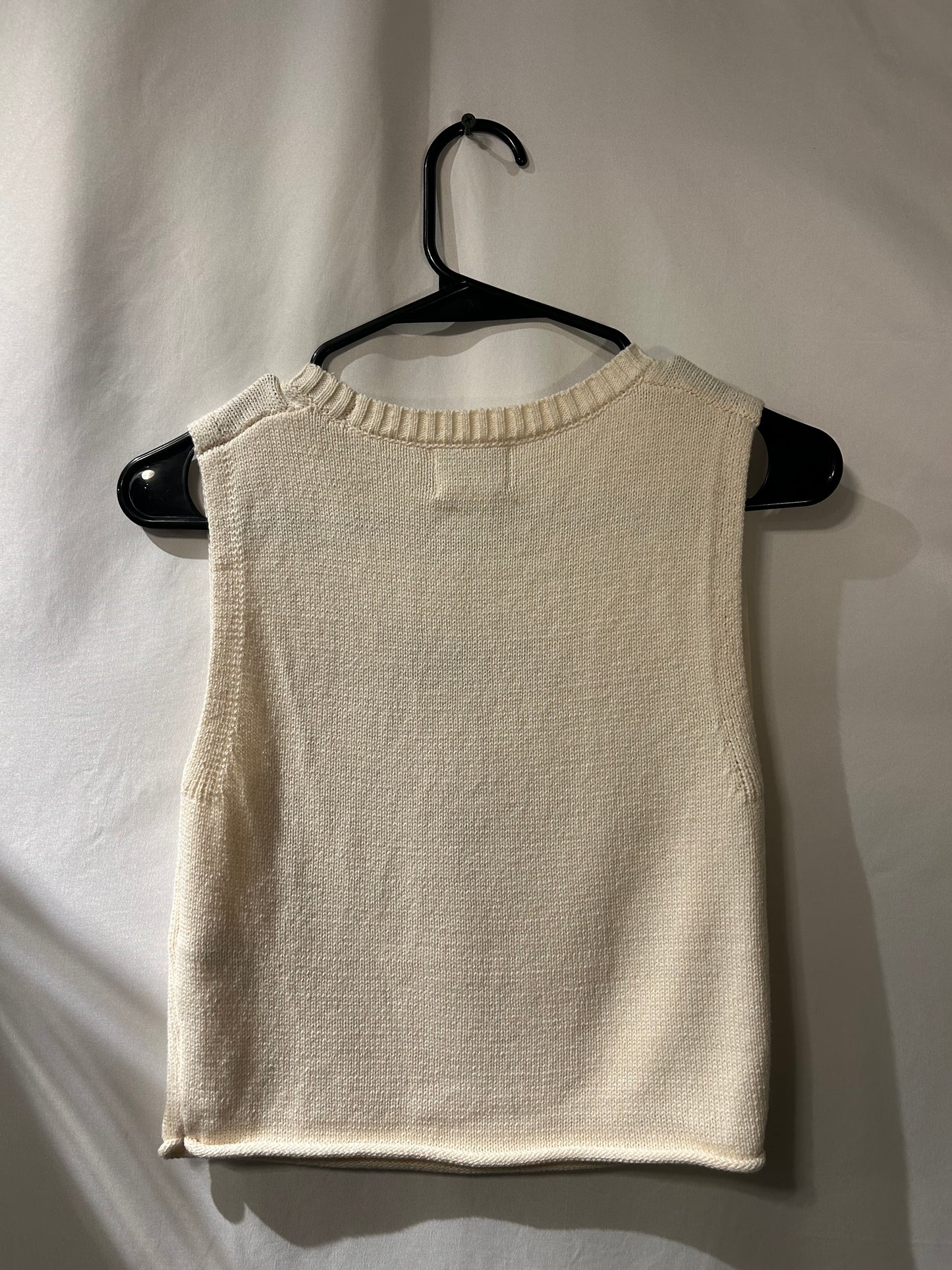 Bouffants & Broken Hearts Strawberry Sweater Tank XS