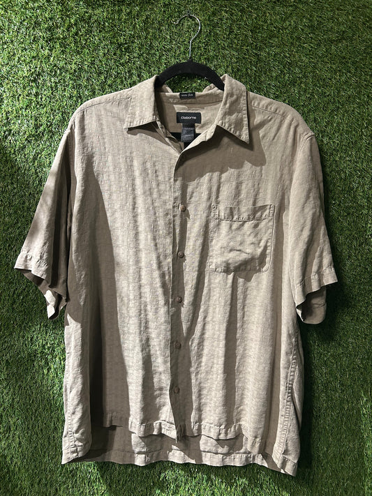 Claiborne Green Button Up L