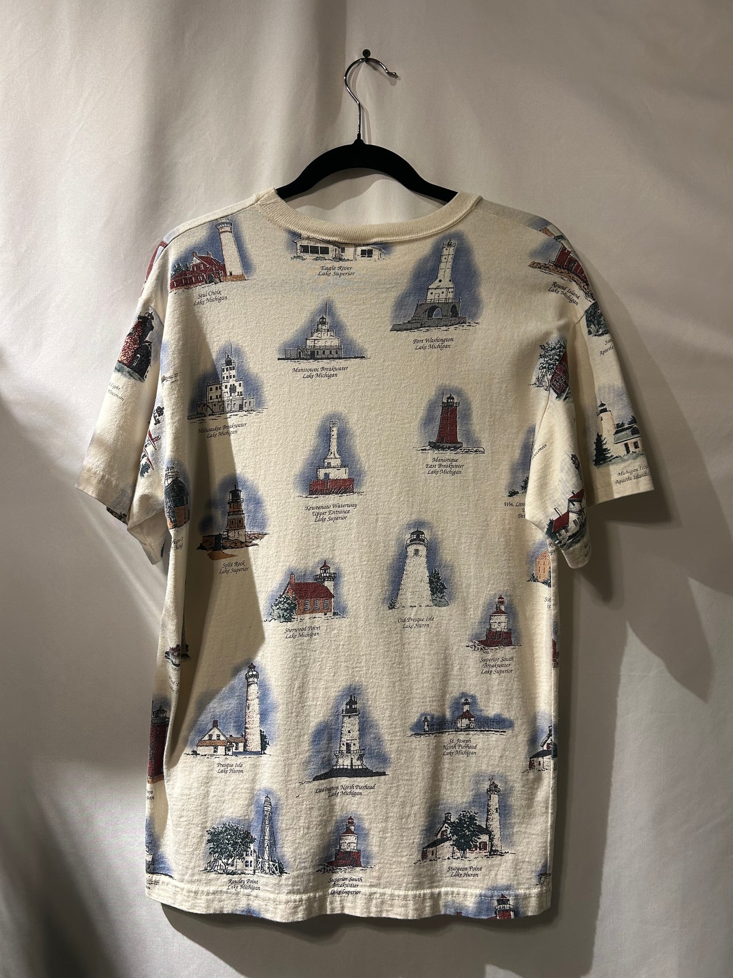 Vintage Art Unlimited Lighthouse T-Shirt M
