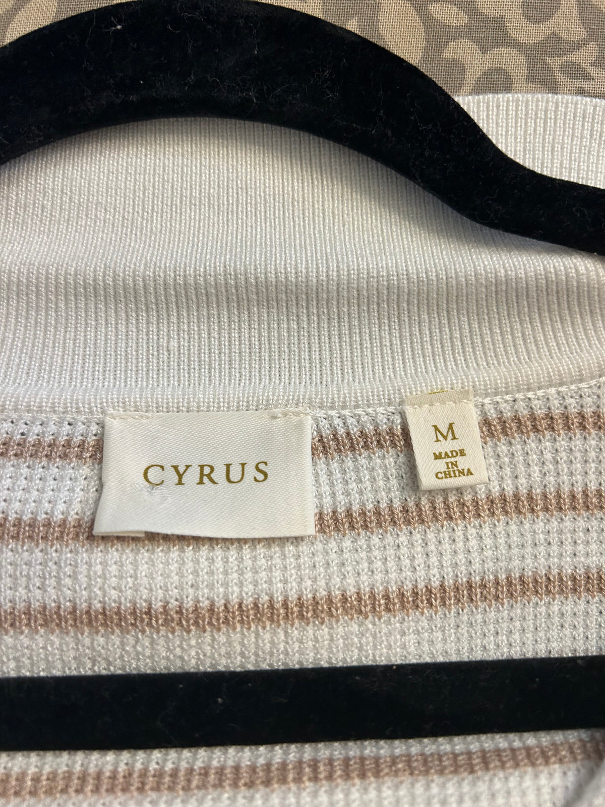Cyrus Striped Sweater Shirt M