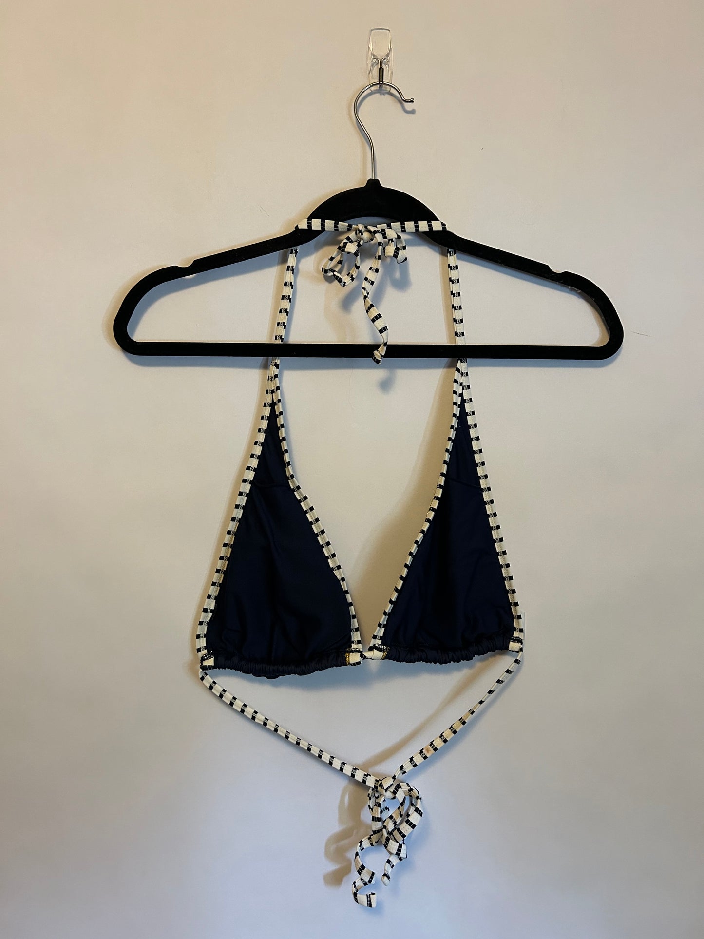 Blue, White, & Gold Bikini Top M