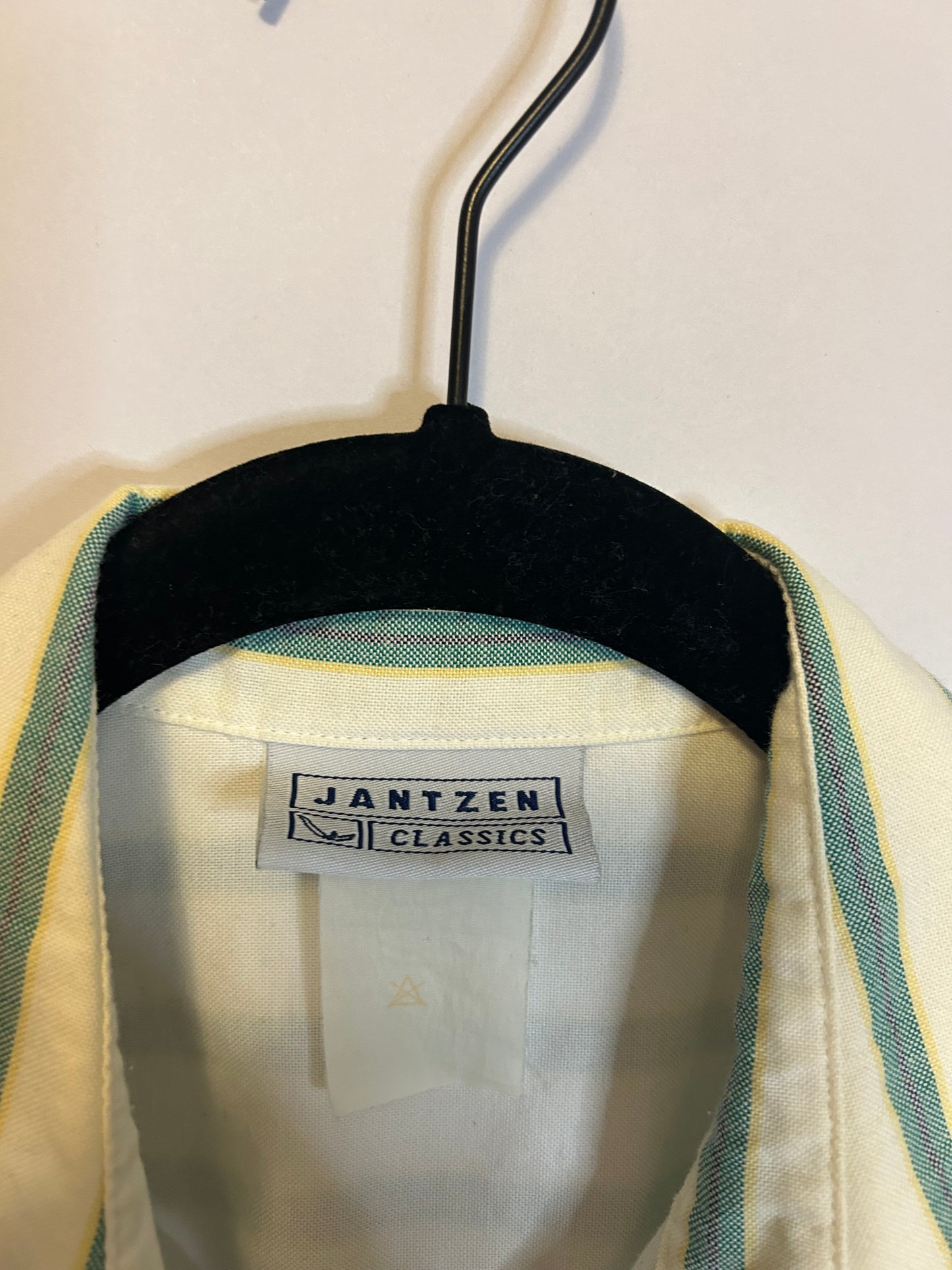 Jantzen Classics Green & White Button Up S