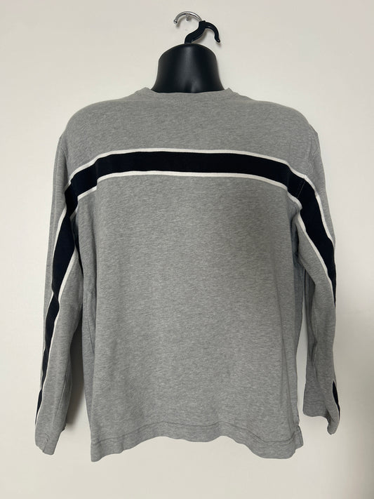 Gap Grey Strip Long Sleeve M