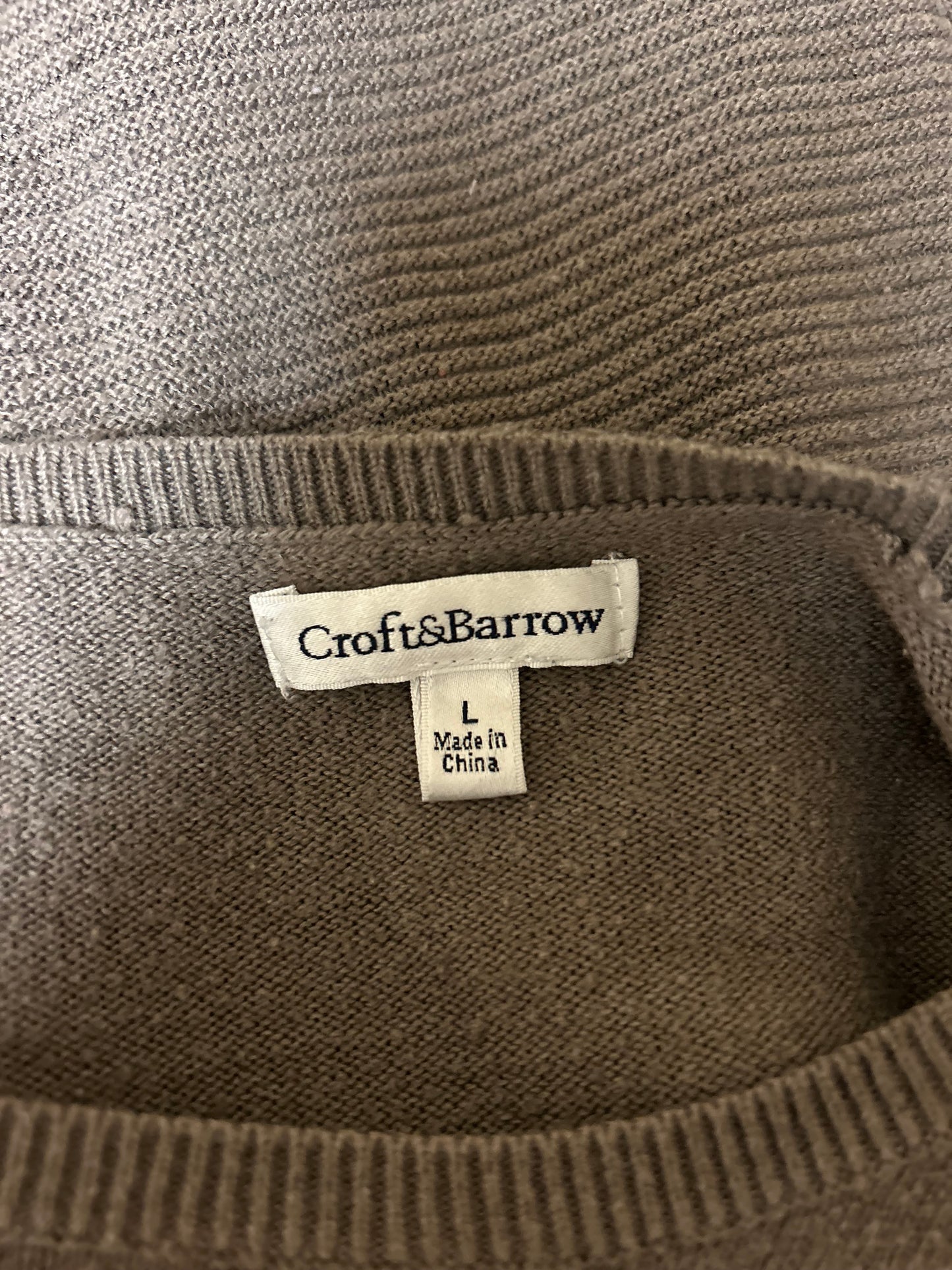 Croft&Barrow Brown Sweater L