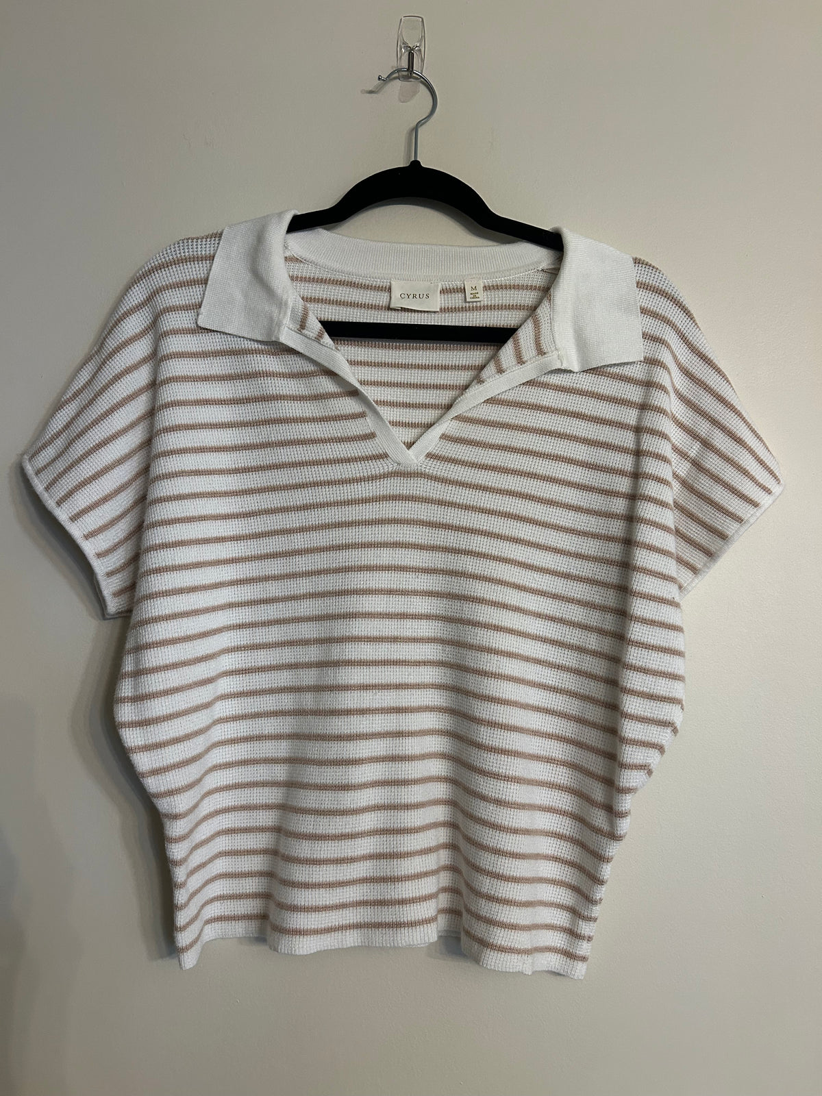 Cyrus Striped Sweater Shirt M