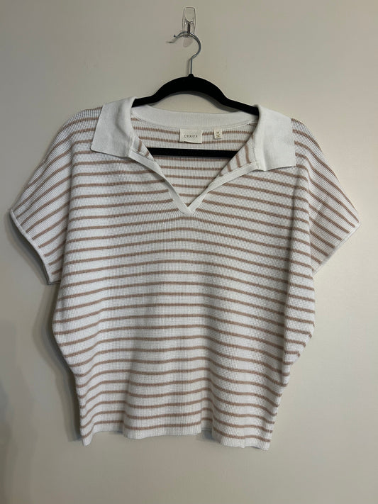 Cyrus Striped Sweater Shirt M