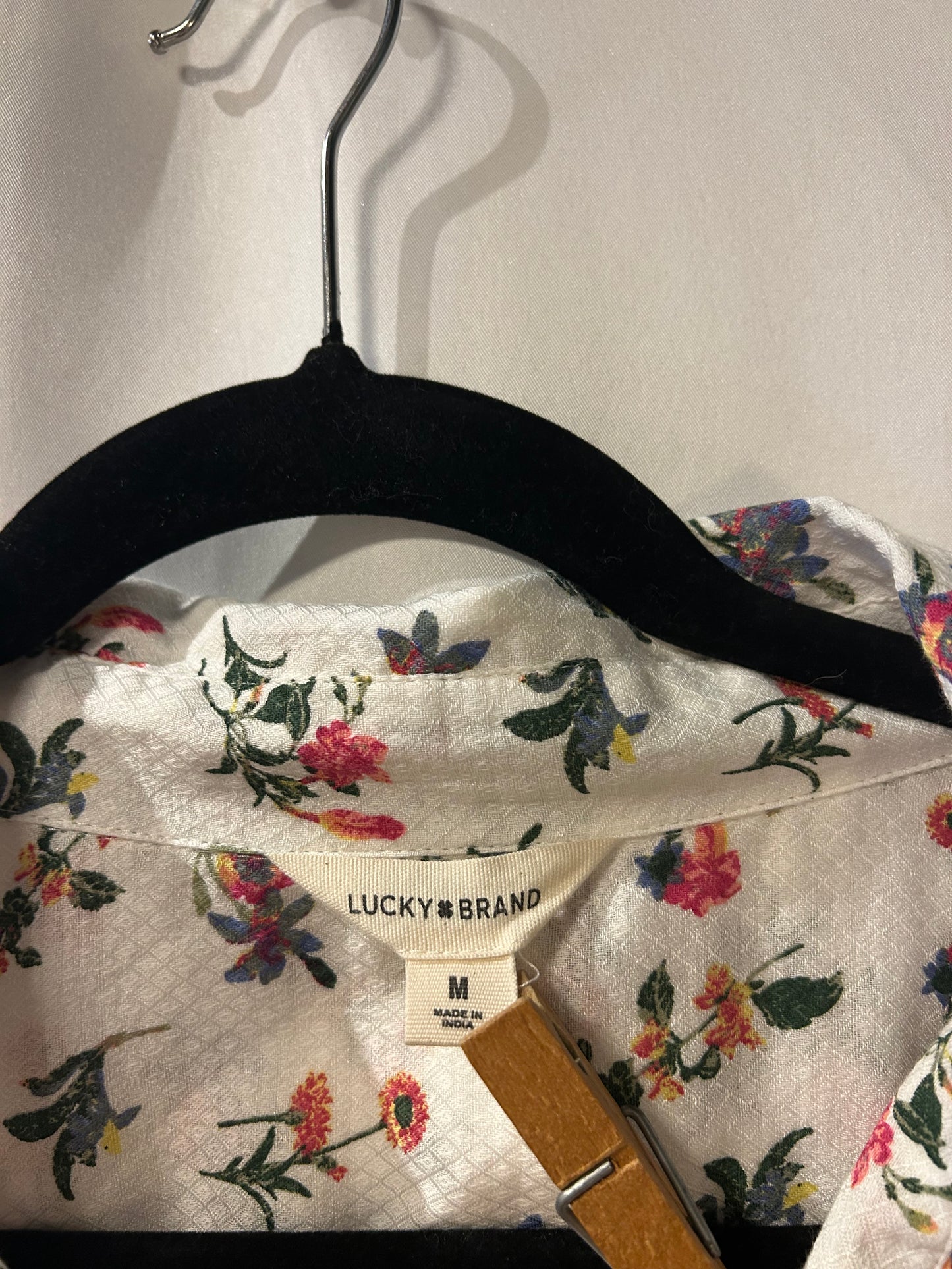 Lucky Brand Floral Button Up M