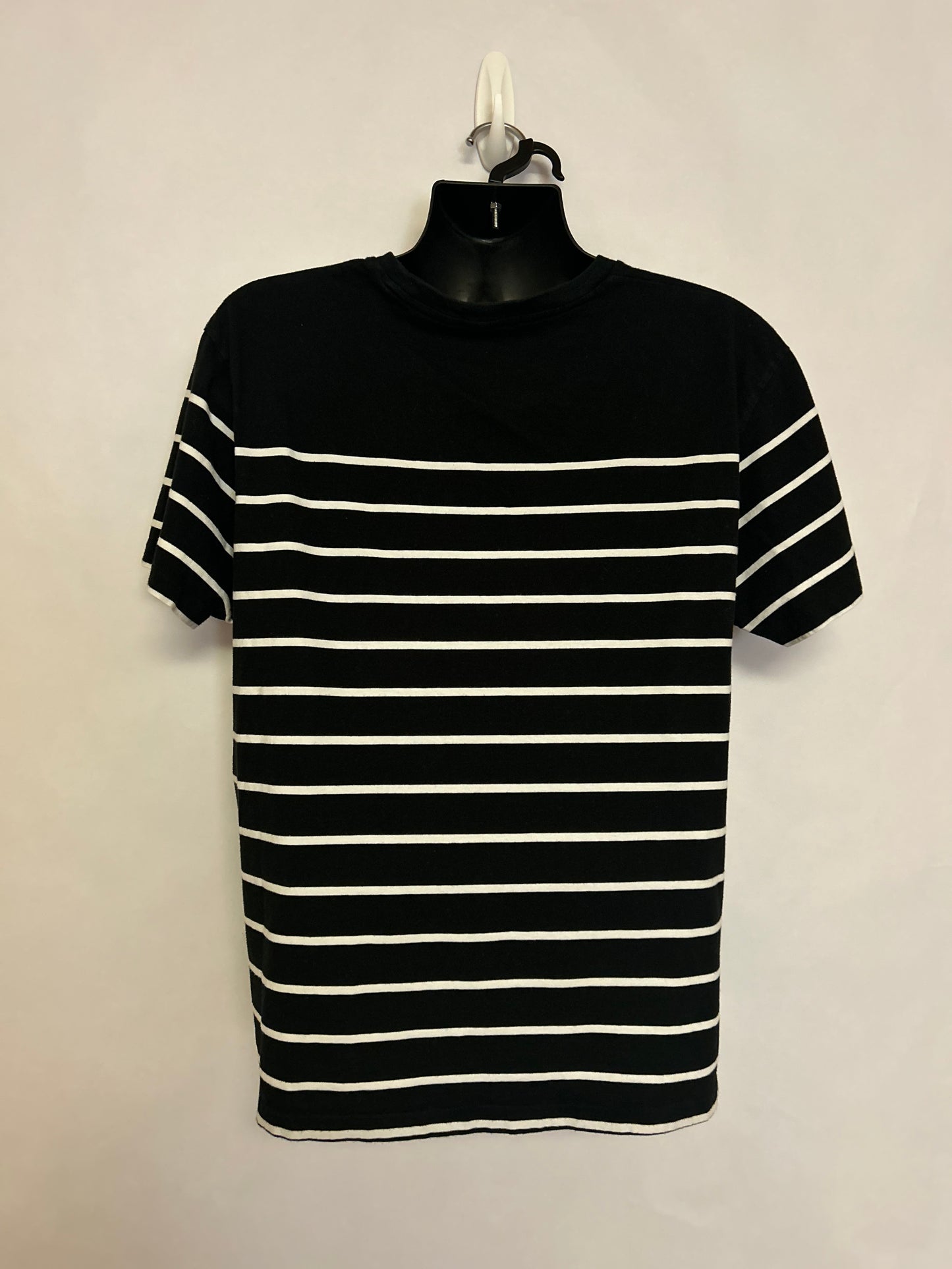 Polo Black & White Striped T-Shirt L