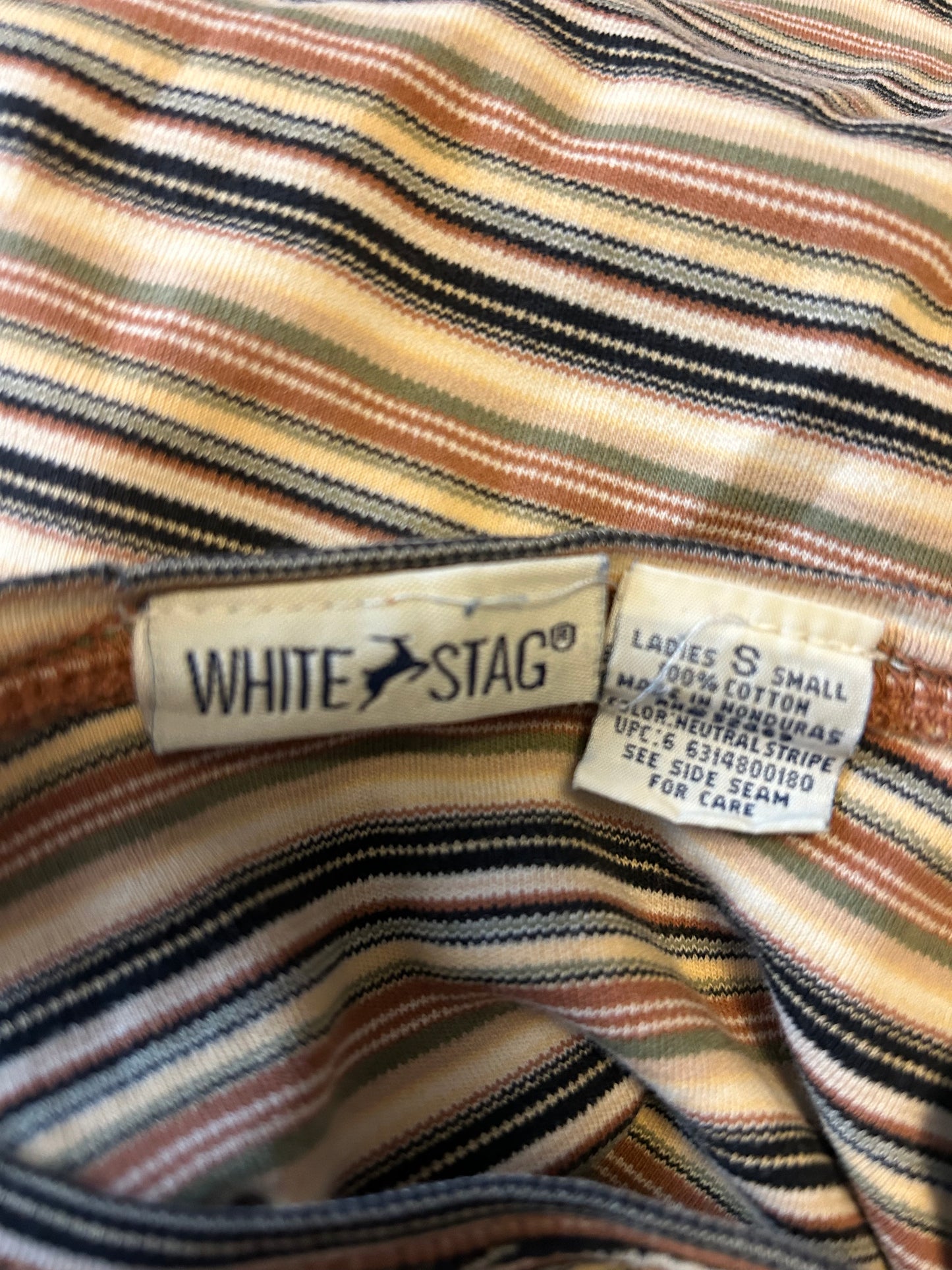 White Stag Striped T-Shirt S