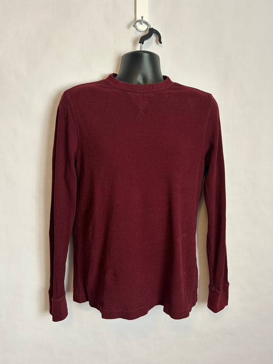 St. John’s Bay Maroon Waffle Long Sleeve M