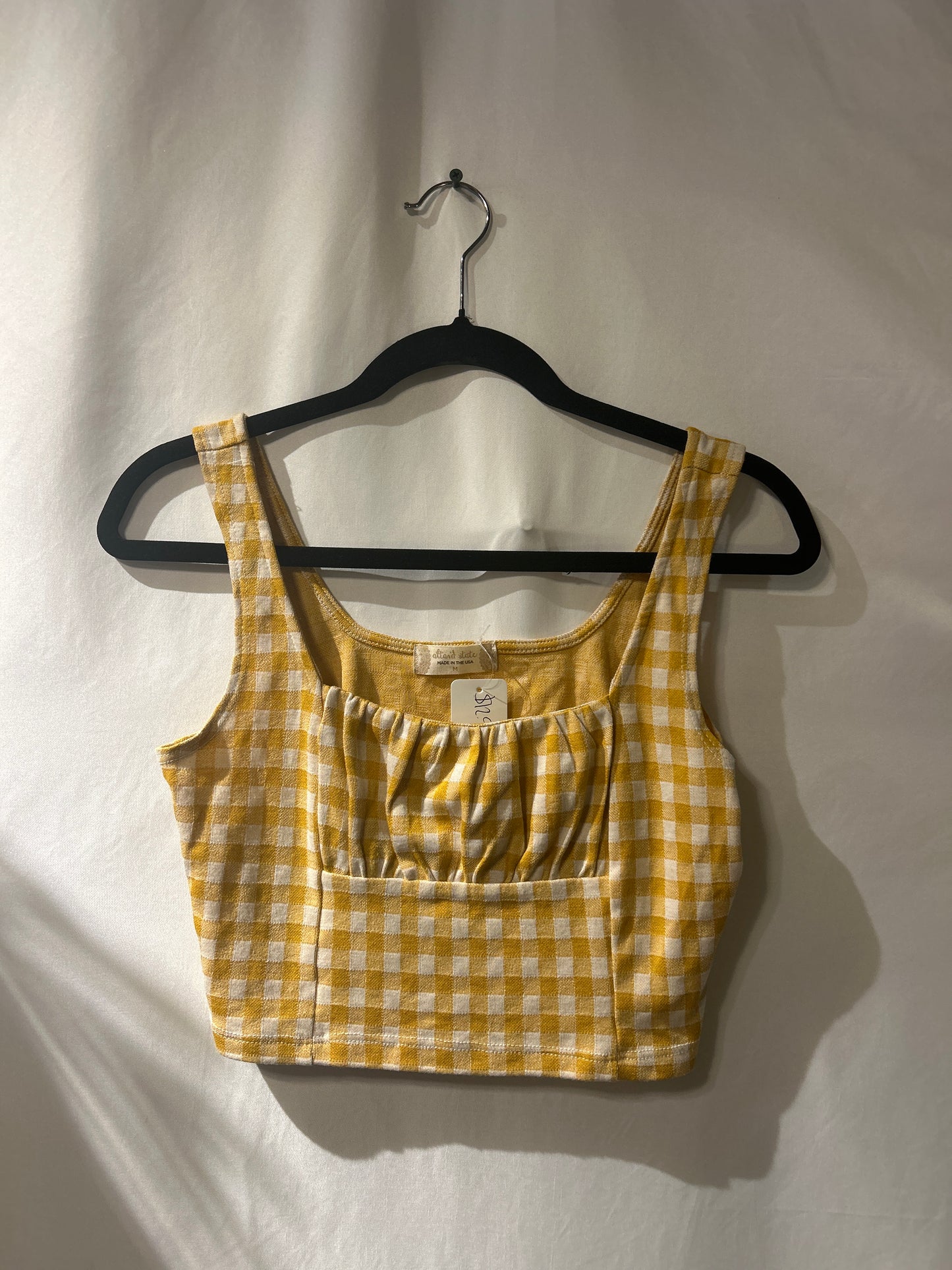 Altar’d State Mustard Crop Tank M
