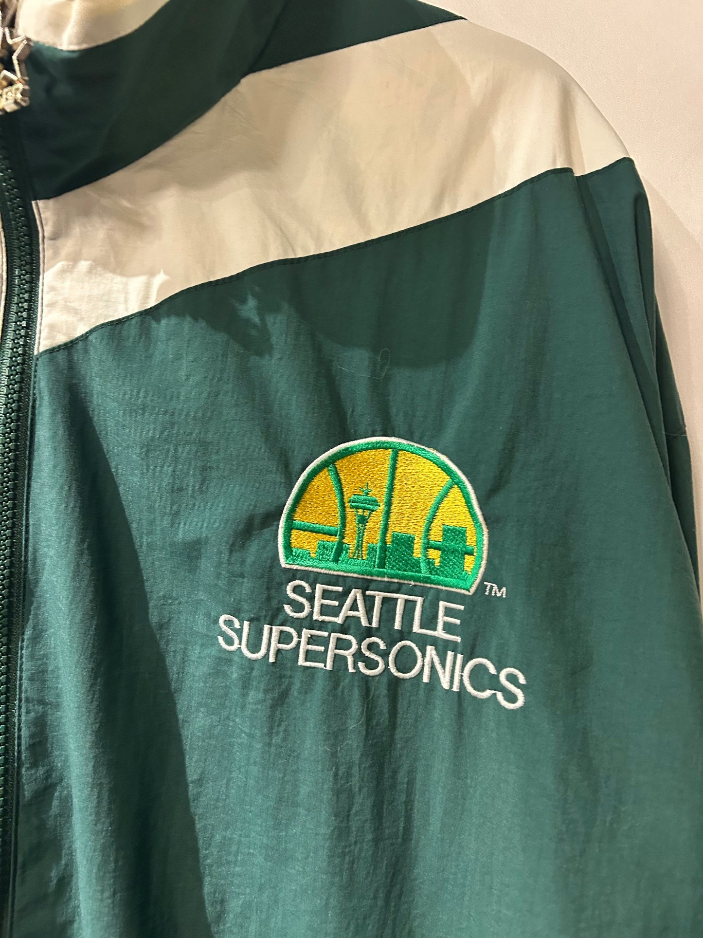 1990s Starter Seattle SuperSonics  NBA Windbreaker Jacket M
