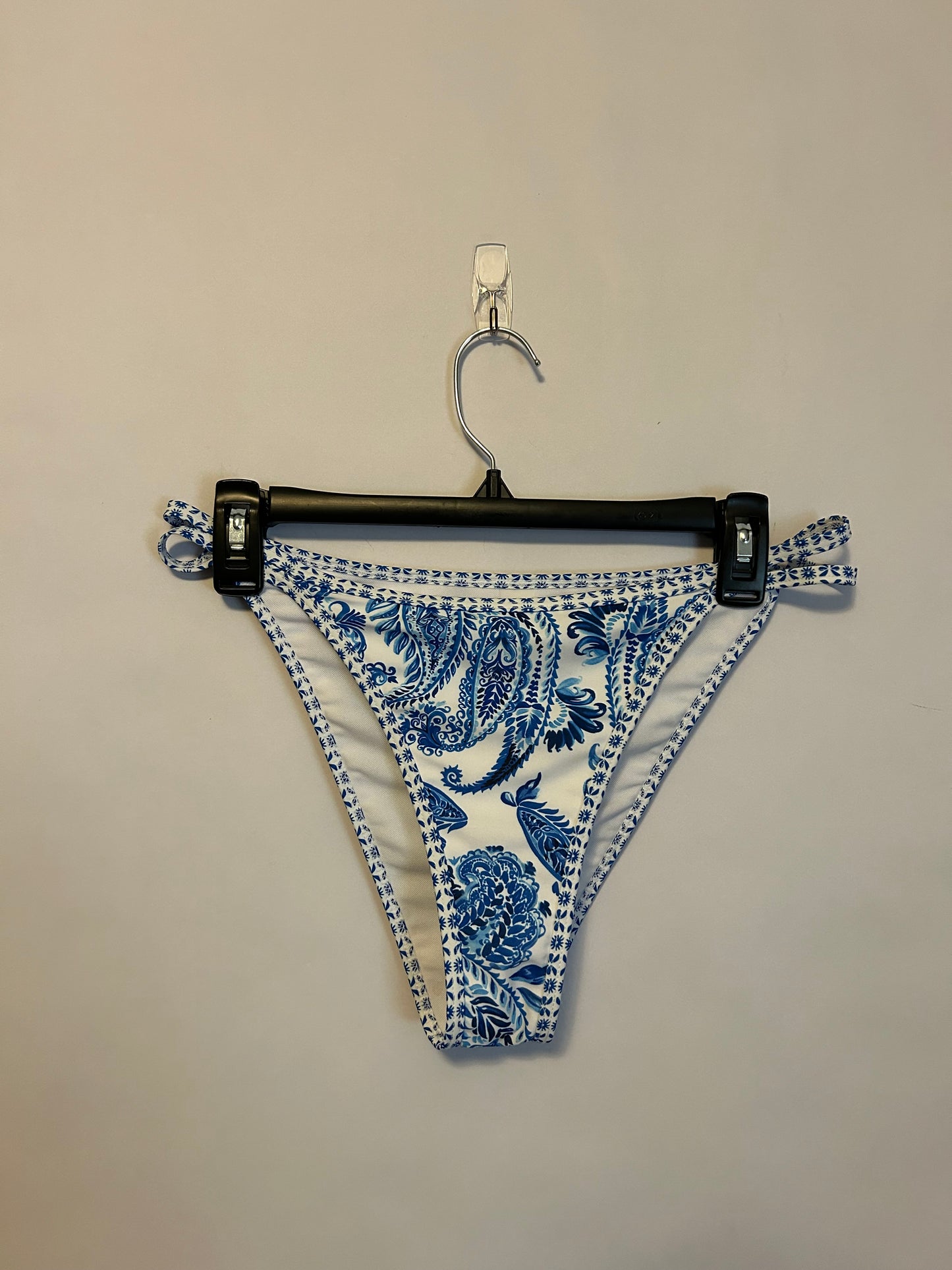 Blue & White Bikini Bottoms L