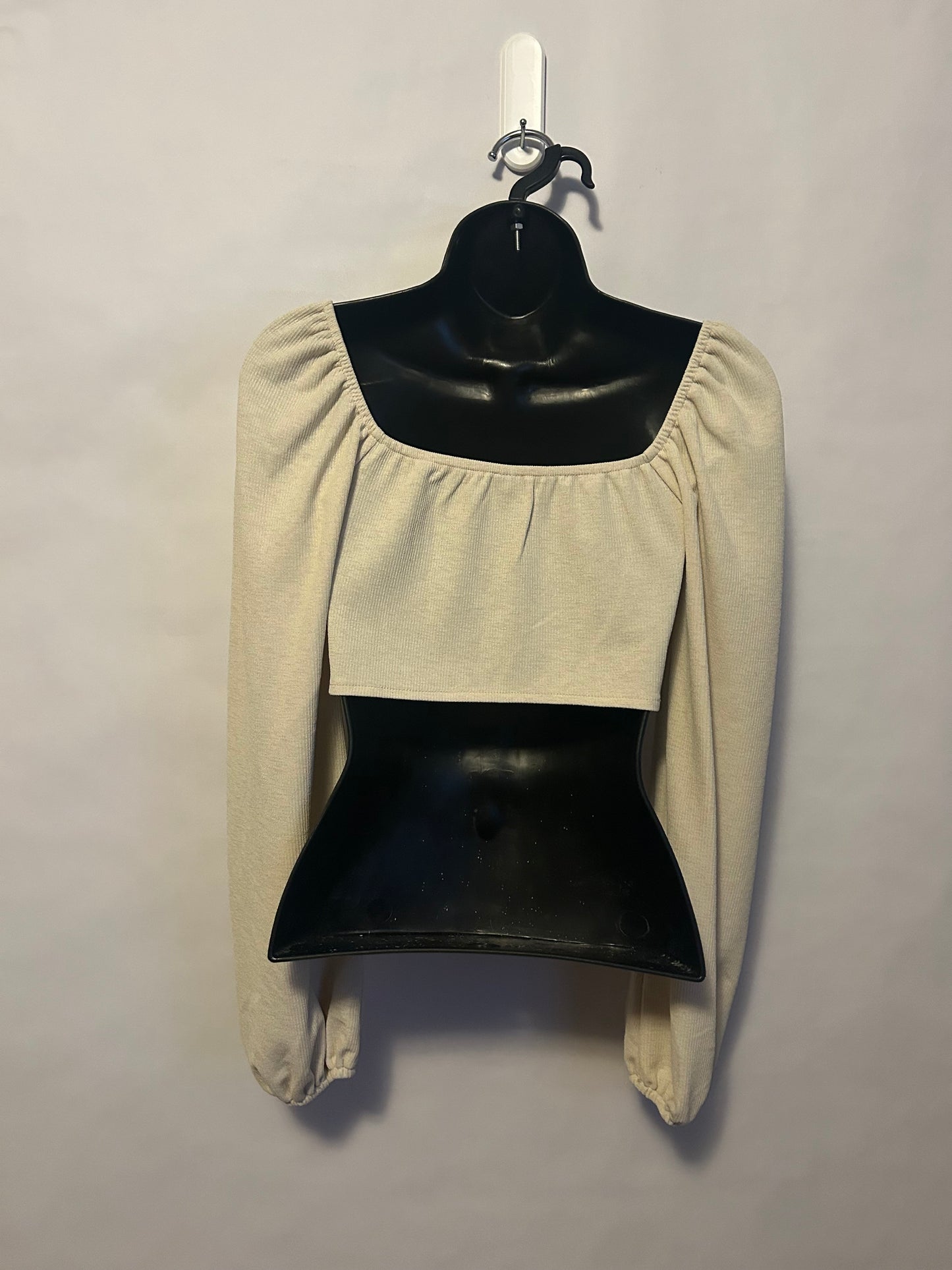 Long Sleeve Crop Corset Top S