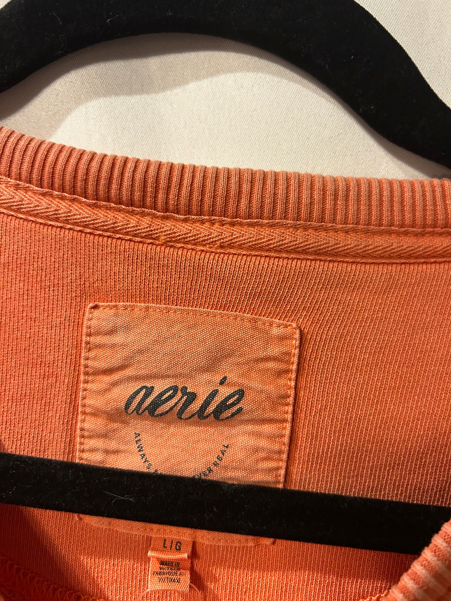 Aerie Orange Sweatshirt L