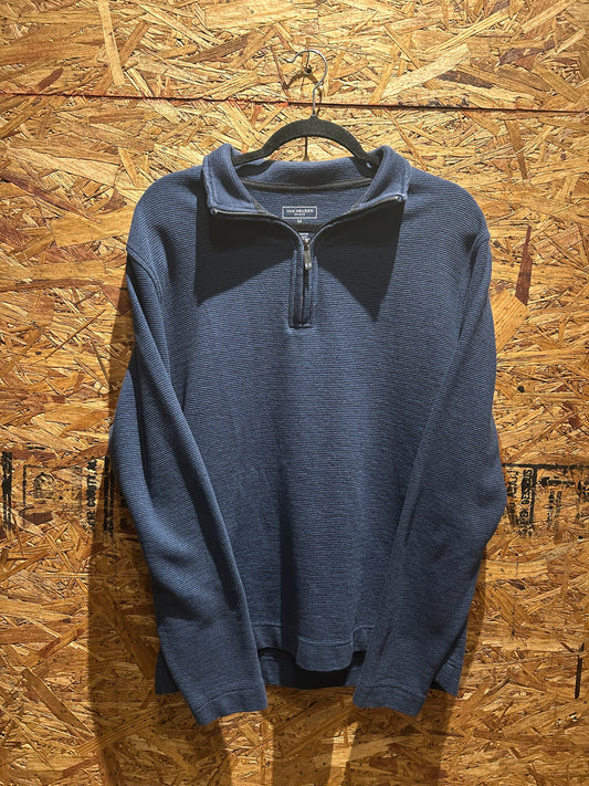 Van Heusen Navy Quarter Zip M