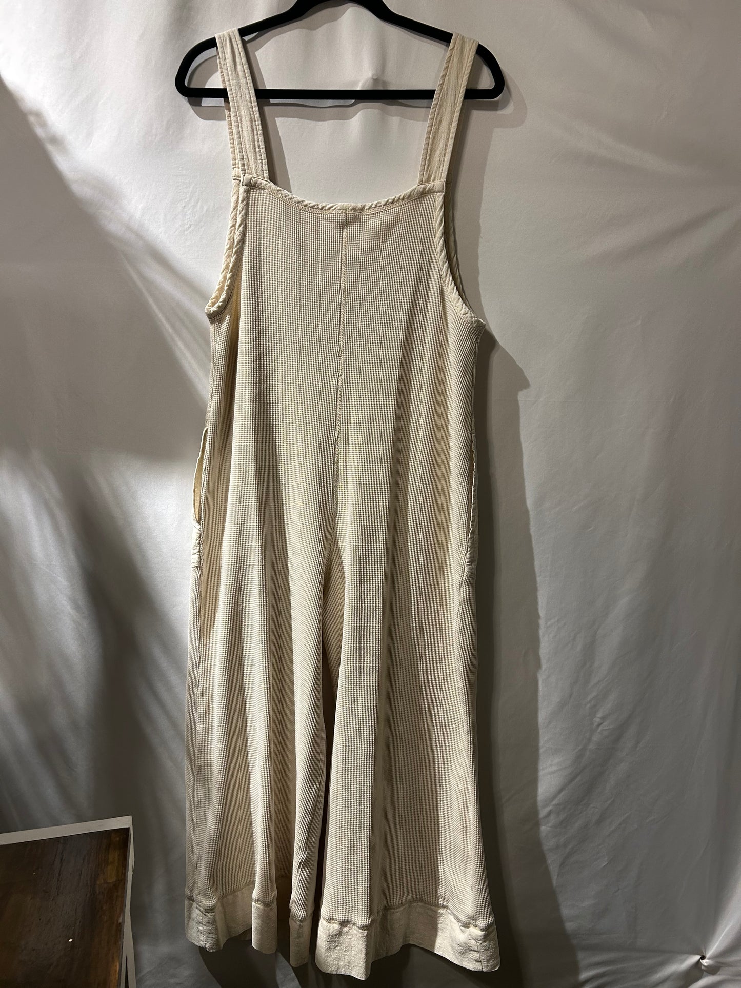 Mystree Boho Waffle Knit Wide Leg Jumpsuit L