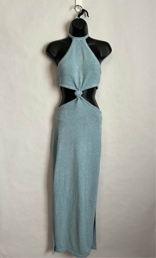 Native Daughters Cut Out Blue Maxi Dress M