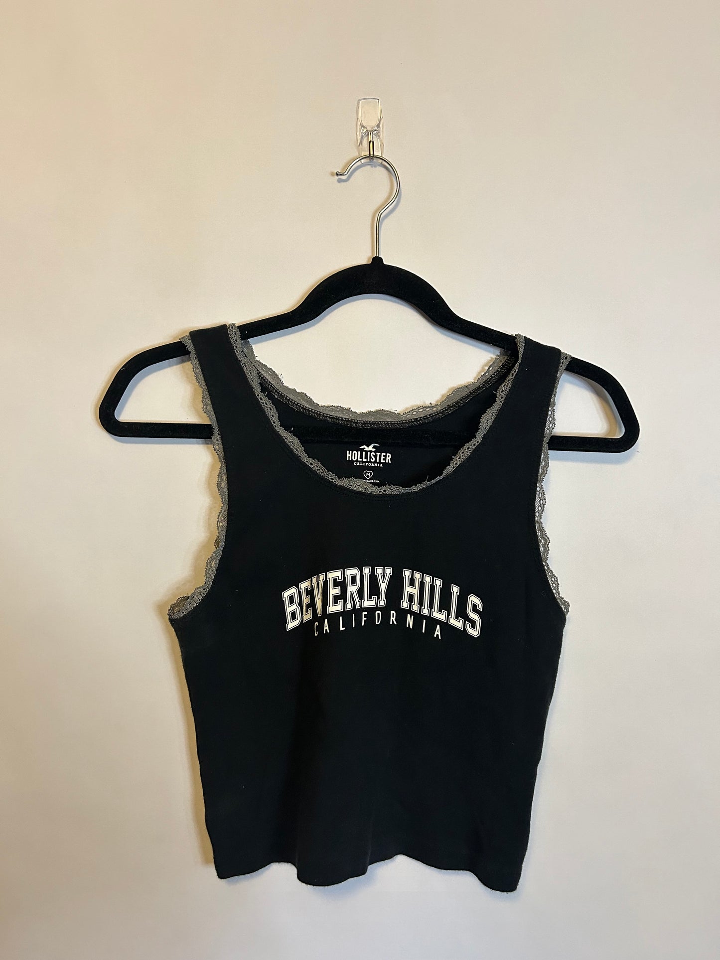 Hollister Black Tank Top M