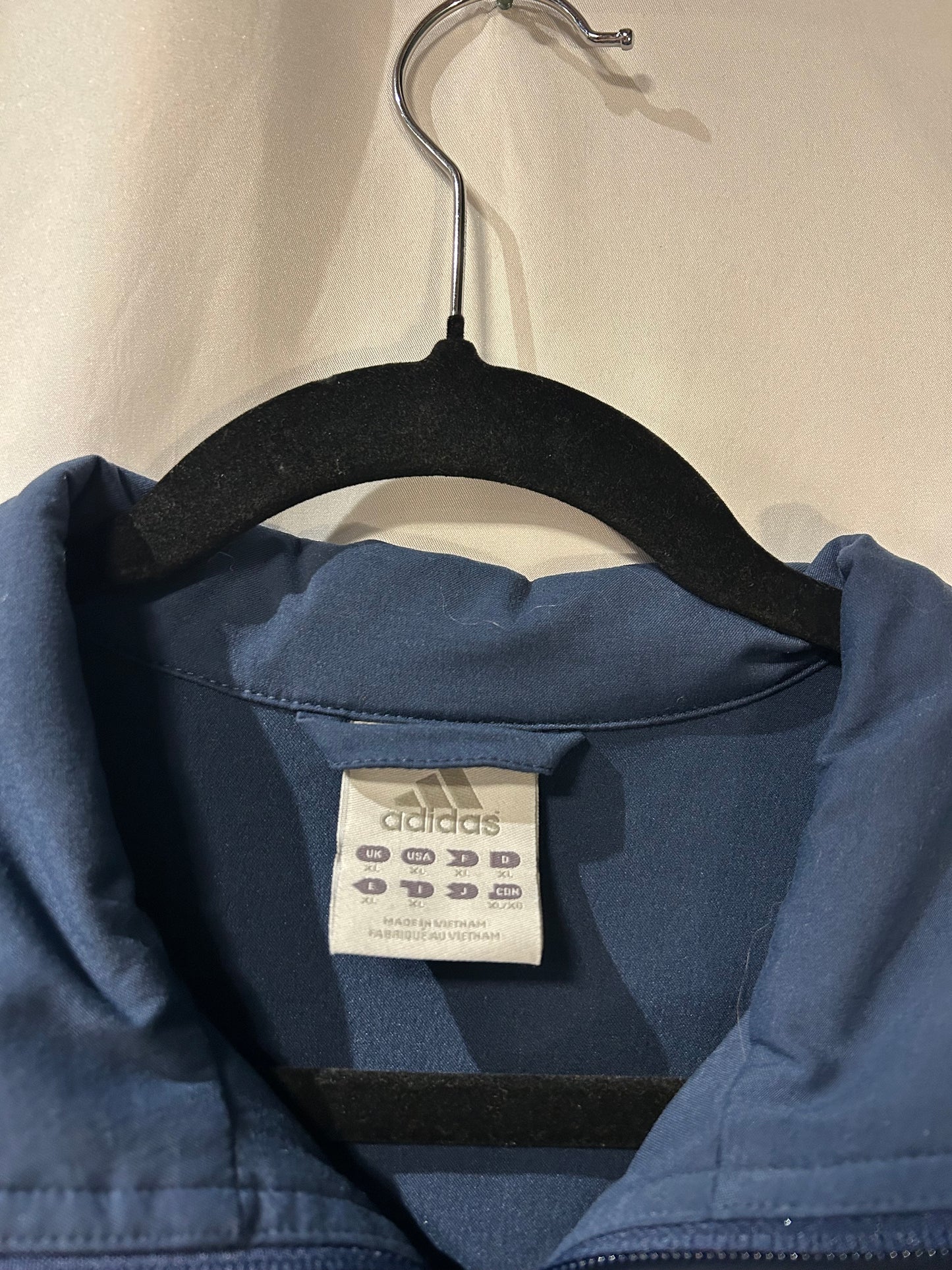 Adidas Navy Windbreaker XL