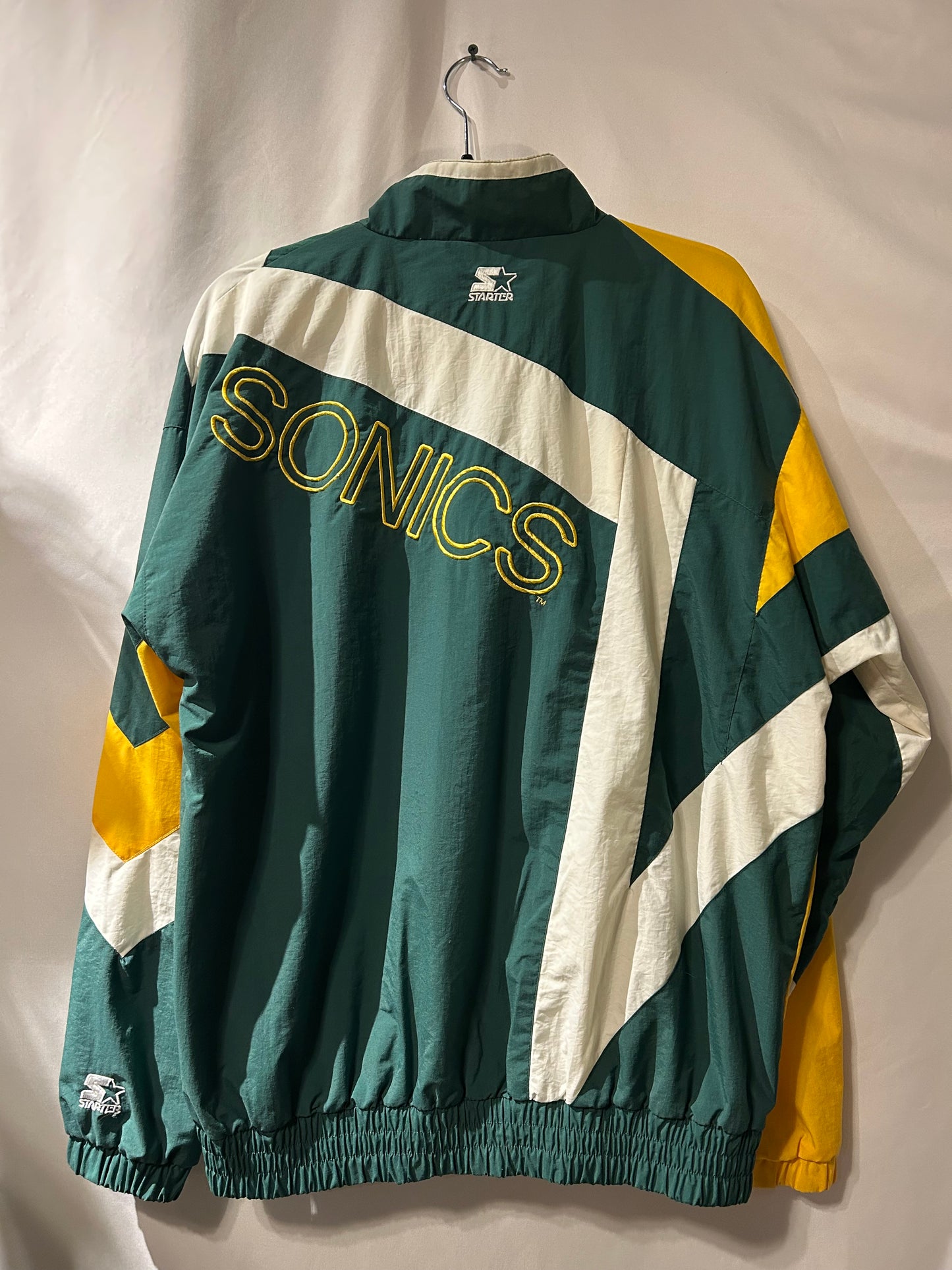 1990s Starter Seattle SuperSonics  NBA Windbreaker Jacket M